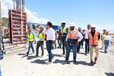 Wellington Arnaud supervisa obras en la Región Norte